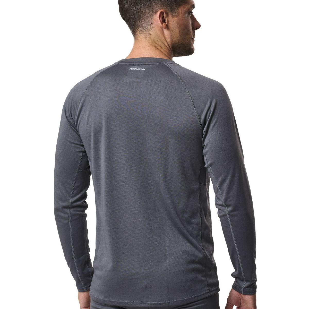 ANDESGEAR - Primera Capa Hombre Trekking Top Gris Andesgear