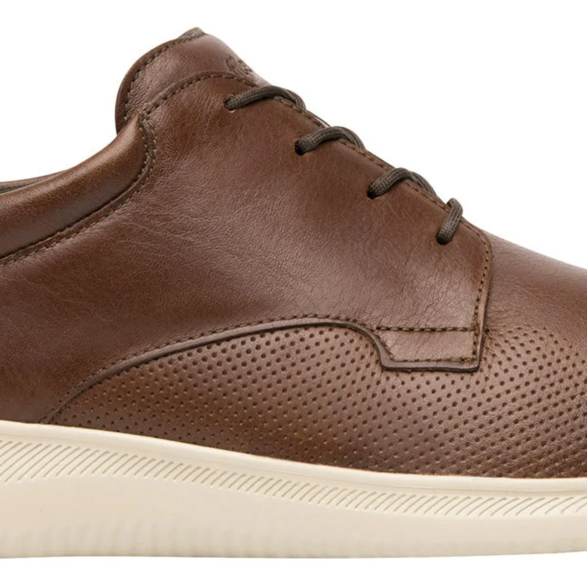 FLEXI - Zapatilla Hombre Cuero Hika Café Flexi