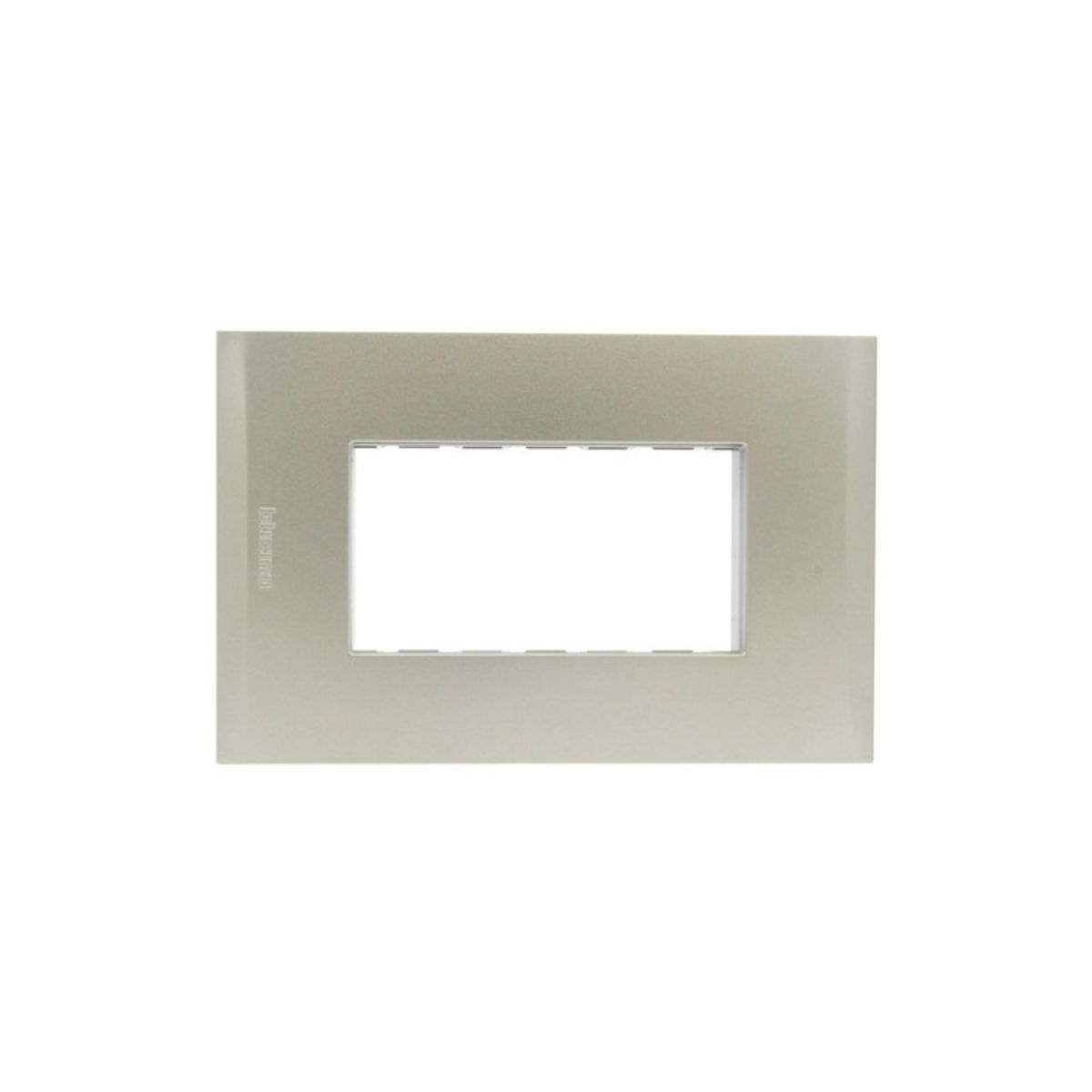 BTICINO - Placa 3 Modulos Bticino Nobile Perla Con Soporte AF5S3NA