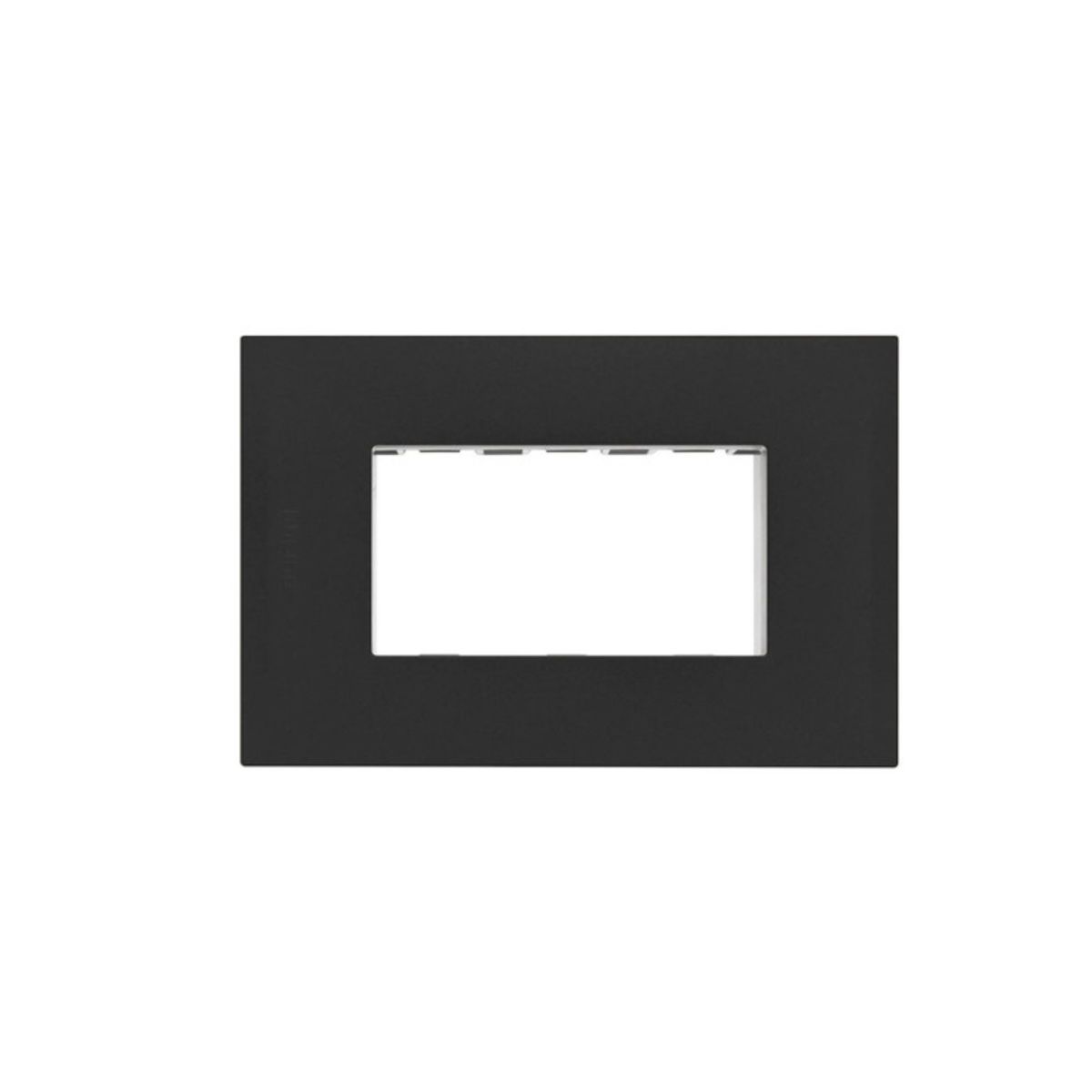 BTICINO - Placa 3 Modulos Bticino Nobile Black Con Soporte AF5S3NG