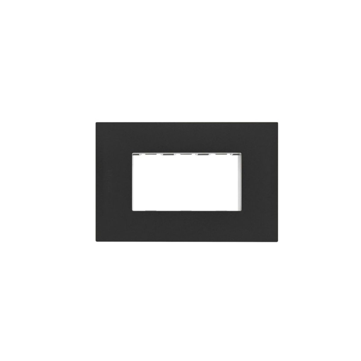 BTICINO - Placa 3 Modulos Bticino Nobile Black Con Soporte AF5S3NG
