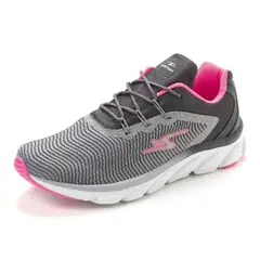 POZATINI - ZAPATILLA DEPORTIVA MUJER CENIZA GRAFITO ROSA 8306