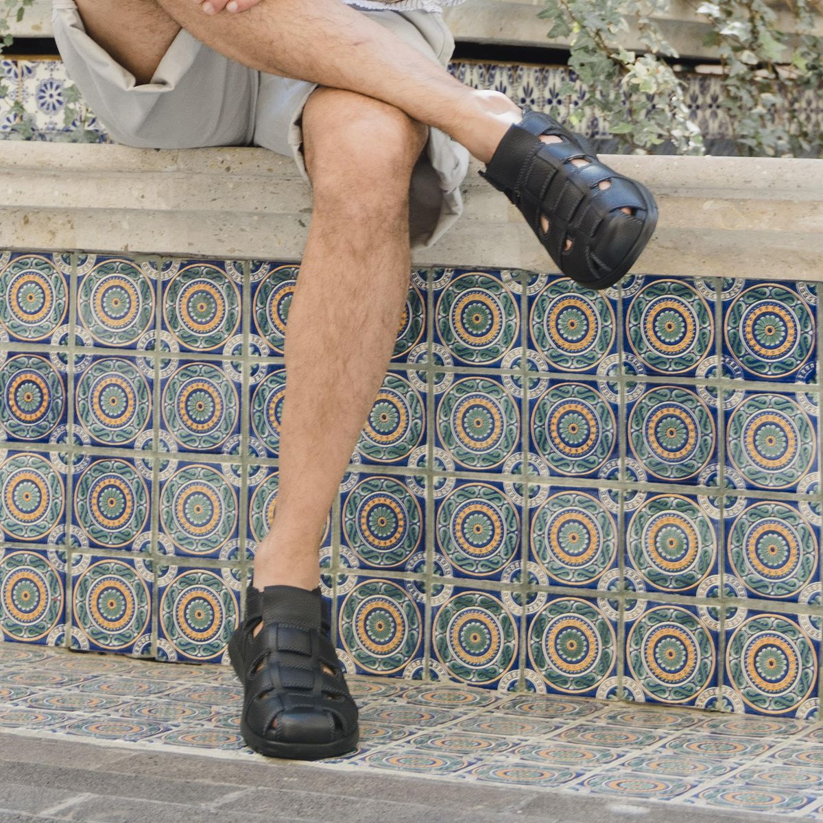 FLEXI - Sandalia Hombre Odin 400026 Negro Flexi