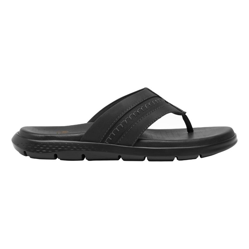 FLEXI - Sandalia Hombre Cuero Odin Negro Flexi