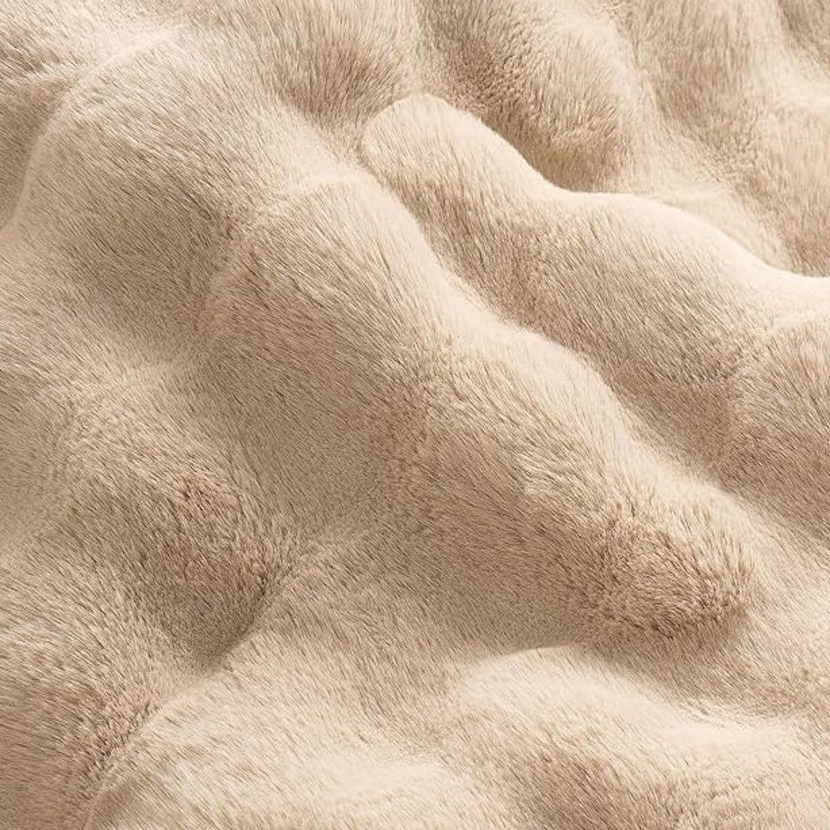 GENERICO - BELLA ALFOMBRA LUJOSA TERCIOPELO BURBUJAS DE PIEL DE CONEJO SINTETICA