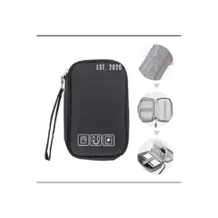 GENERICO - Bolso Organizador De Cables Para Viaje Con Compartimentos Negro