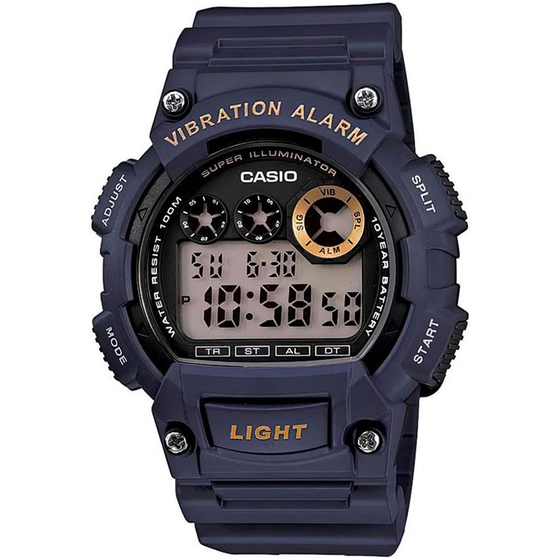 CASIO - RELOJ CASIO W735H-2AV HOMBRE ALARMA VIBRACION SUPER ILUMINATOR