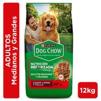 Alimento seco para perro DOG CHOW® NUTRICIÓN REFORZADA+ Adultos medianos y Grandes Carne y Pollo 12kg