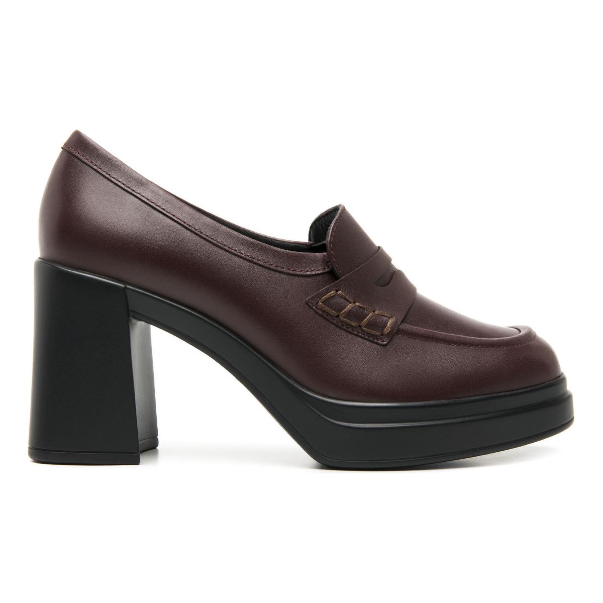 FLEXI - Mocasín Mujer Cuero Mandy 127401 Burdeo Flexi