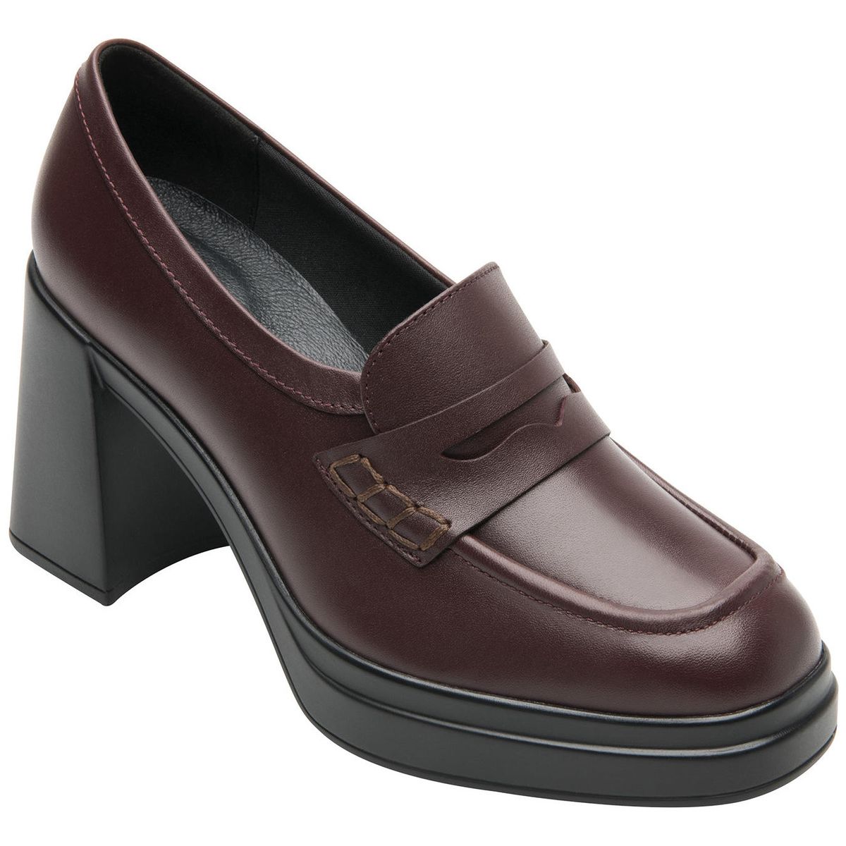 FLEXI - Mocasín Mujer Cuero Mandy 127401 Burdeo Flexi