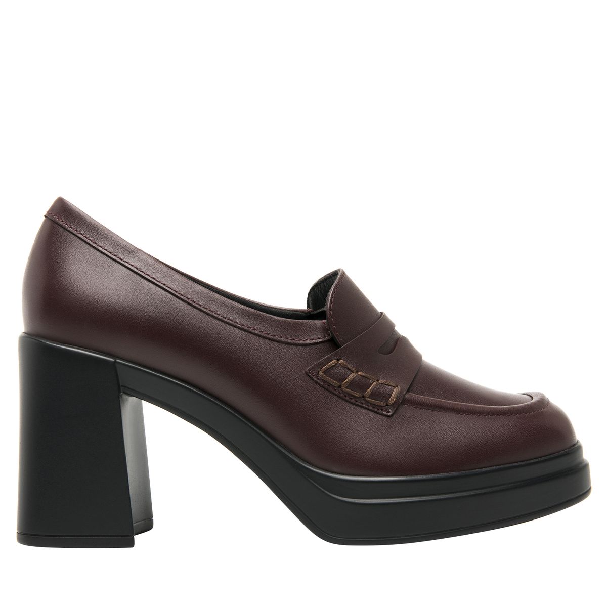 FLEXI - Mocasín Mujer Cuero Mandy 127401 Burdeo Flexi