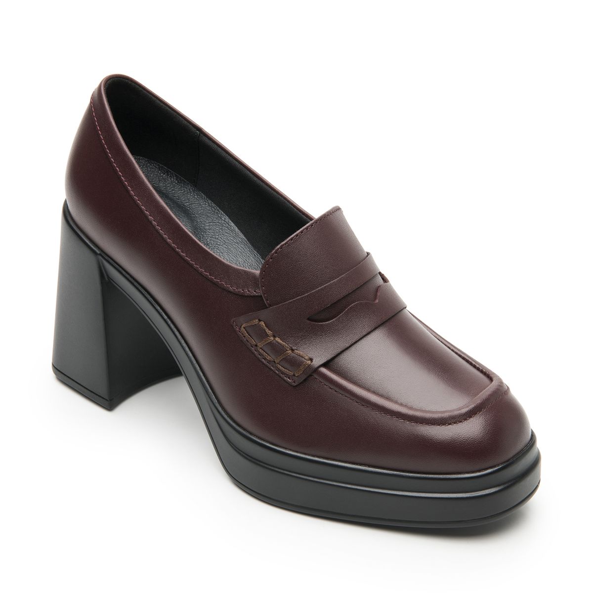 FLEXI - Mocasín Mujer Cuero Mandy 127401 Burdeo Flexi
