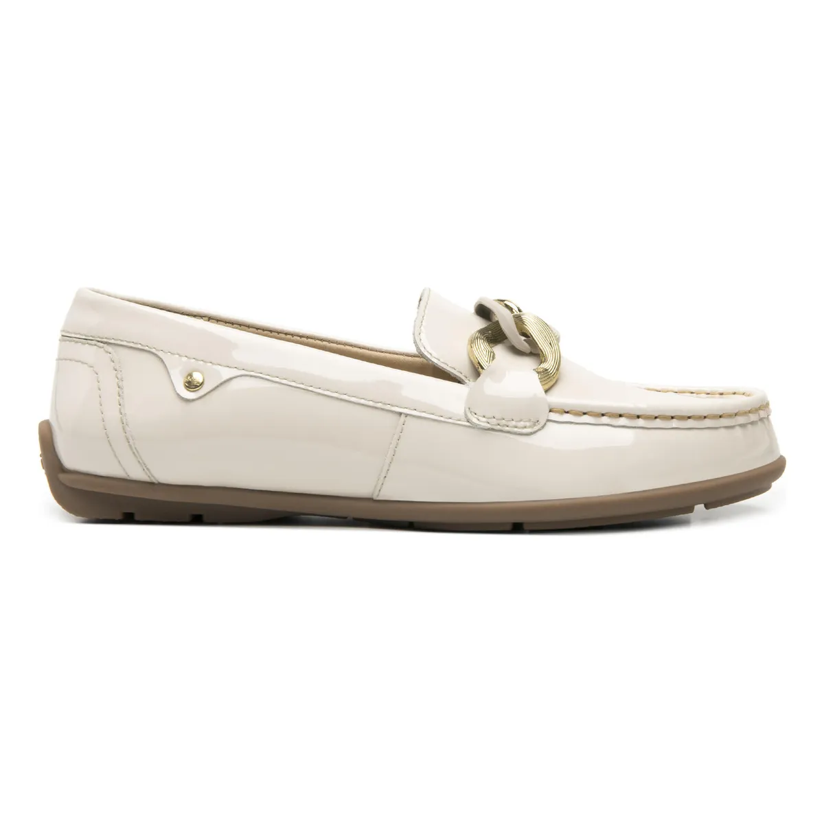FLEXI - Mocasín Mujer Cuero Pamela 124304 Blanco Perla Flexi