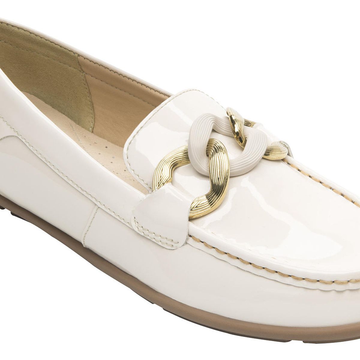 FLEXI - Mocasín Mujer Cuero Pamela 124304 Blanco Perla Flexi