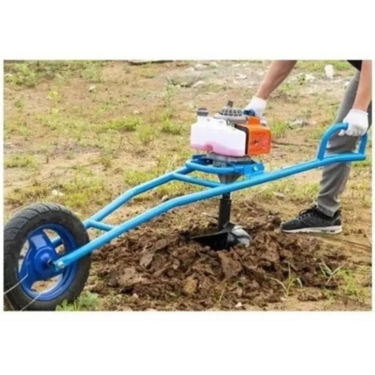 ALTERNATIVE - Barreno Ahoyador 63cc - Con Ruedas+3 Brocas+extensión