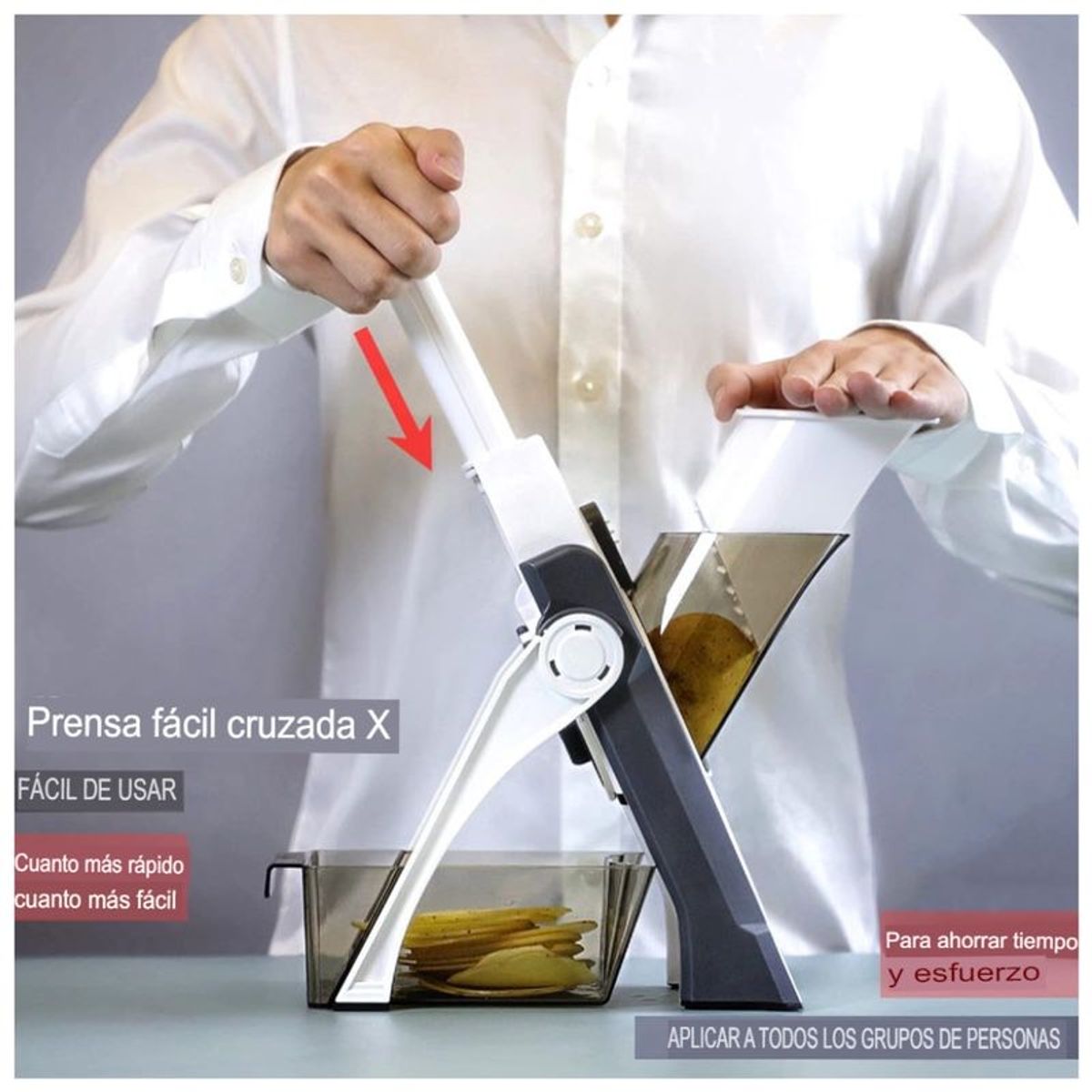 GENERICO - Rayador de Mandolina 3 en 1