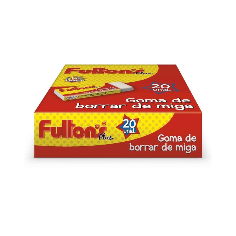 FULTONS - Caja De Goma De Borrar De Miga Fultons 20 Unid Color Blanco