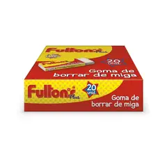 FULTONS - Caja De Goma De Borrar De Miga 20 Unid Color Blanco