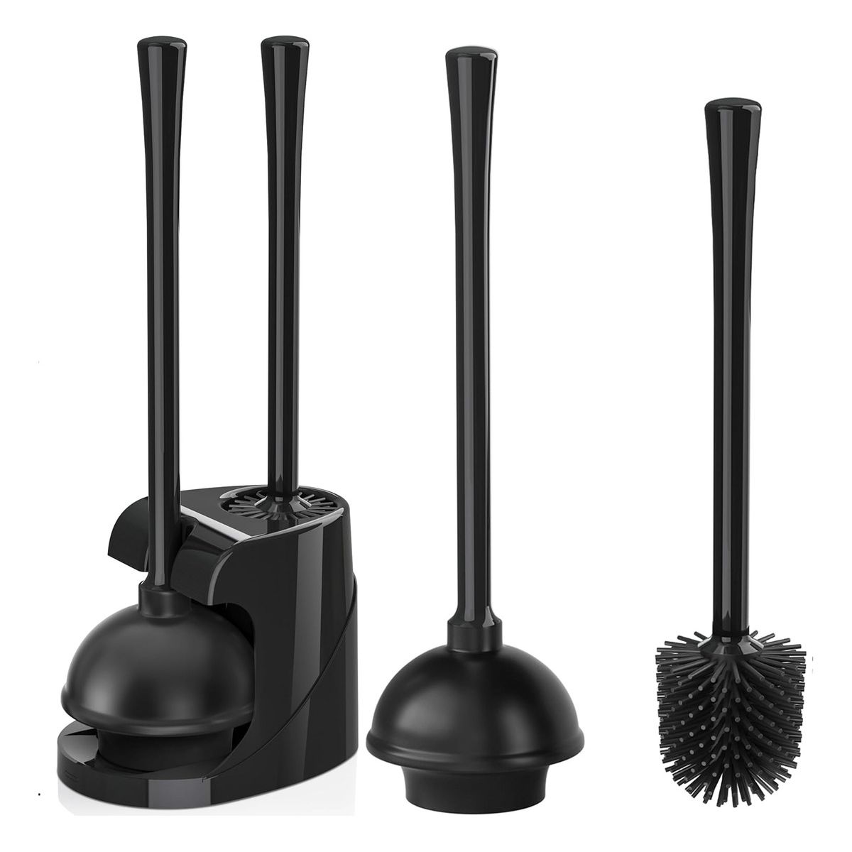 EVERSO - Cepillo Escobilla Sopapo Inodoro Baño Set Limpieza 2 En 1