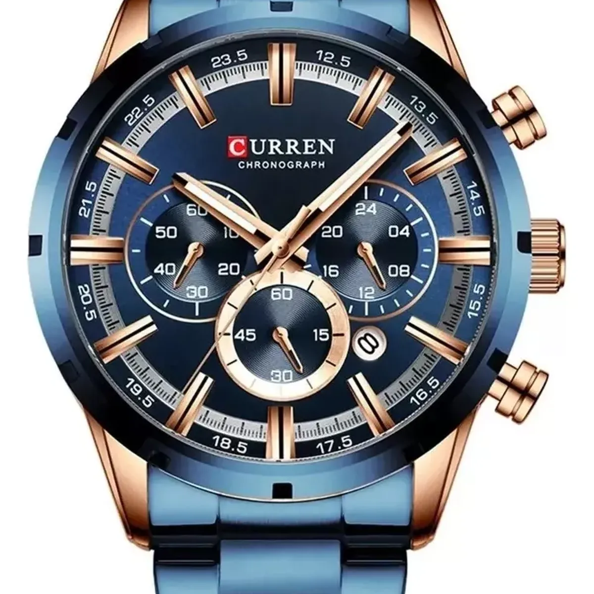 CURREN - Reloj Curren Hombre Elegante Pulsera Cuarzo Cronógrafo
