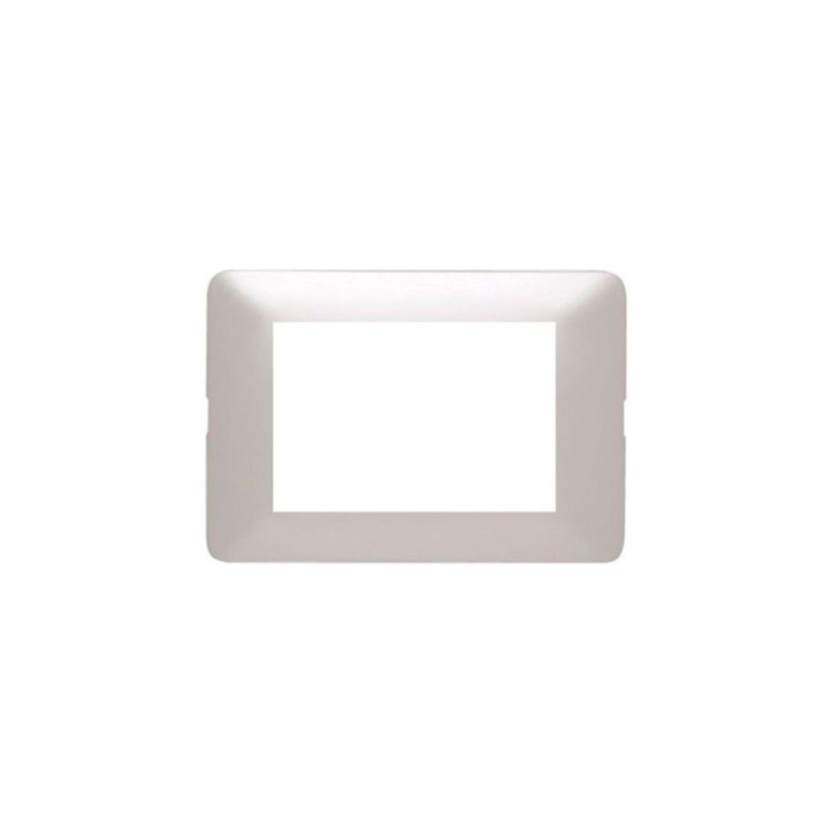 BTICINO - Placa 3 Mod Bticino Matix Gris Perla Con Soporte SAM503M3GPF