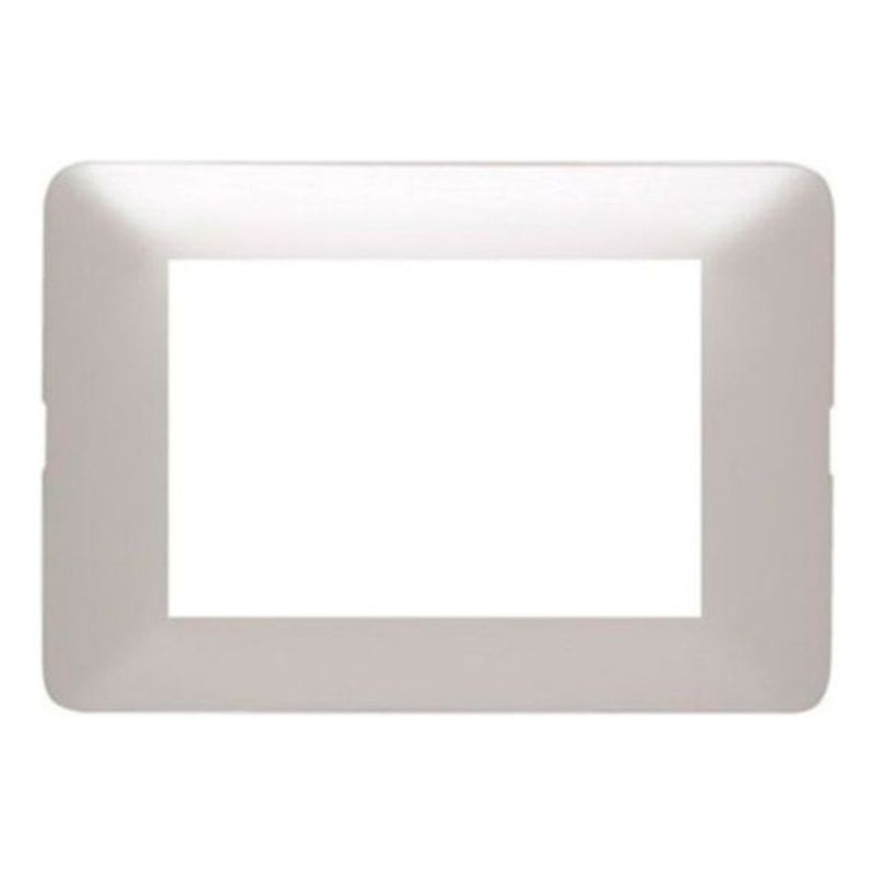 BTICINO - Placa 3 Mod Bticino Matix Gris Perla Con Soporte SAM503M3GPF