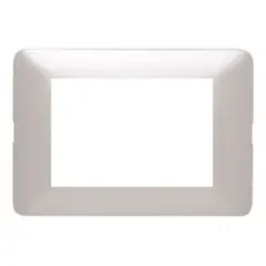 BTICINO - Placa 3 Mod Matix Gris Perla Con Soporte SAM503M3GPF