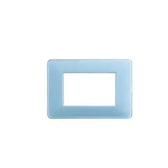 BTICINO - Placa 3 Mod. Matix Turquesa C/soporte SAM4803CARF