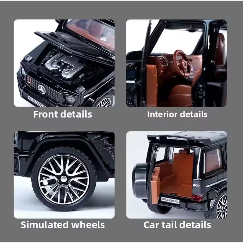 GENERICO - Mercedes G800 automóvil de colección escala 1 :32 blanco