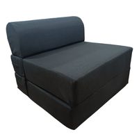 SOFA CAMA ESPUMA BLACKIE NEGRO 190X90X18 1pza