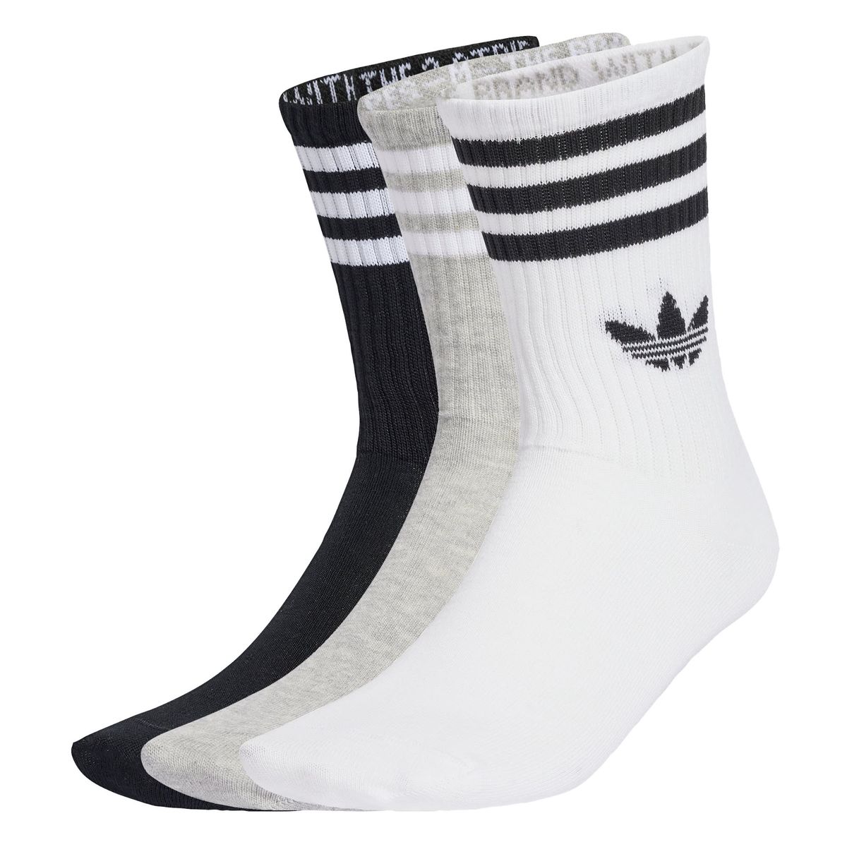 ADIDAS - Calcetines clásicos con las 3 Tiras, 3 pares