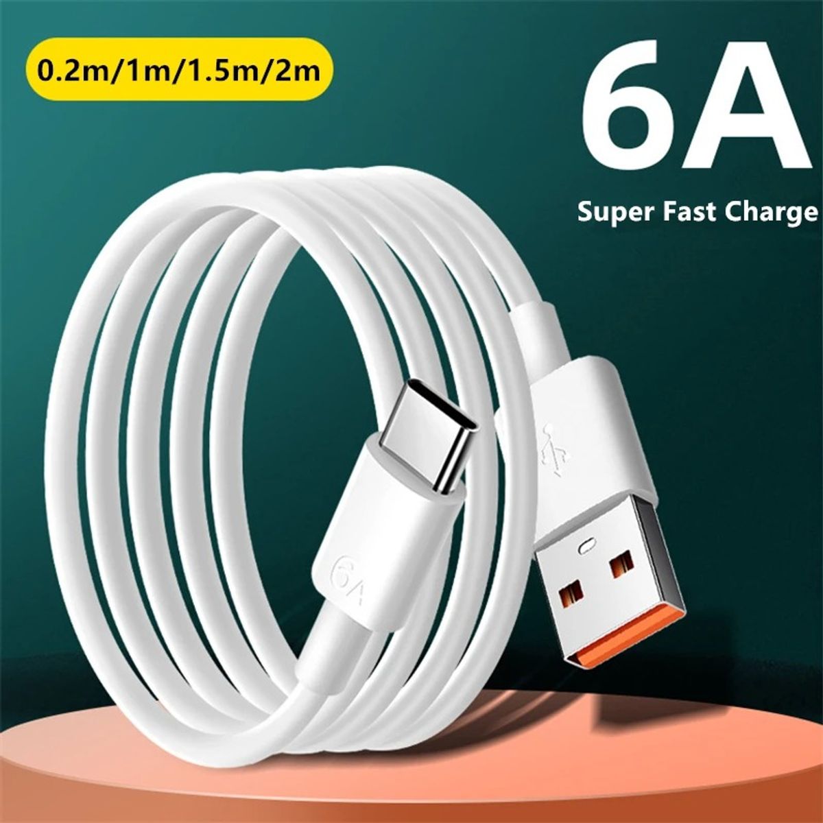 GENERICO - Cable carga rápida para Celular USB a Tipo C Carga rápida 3.1 Mah
