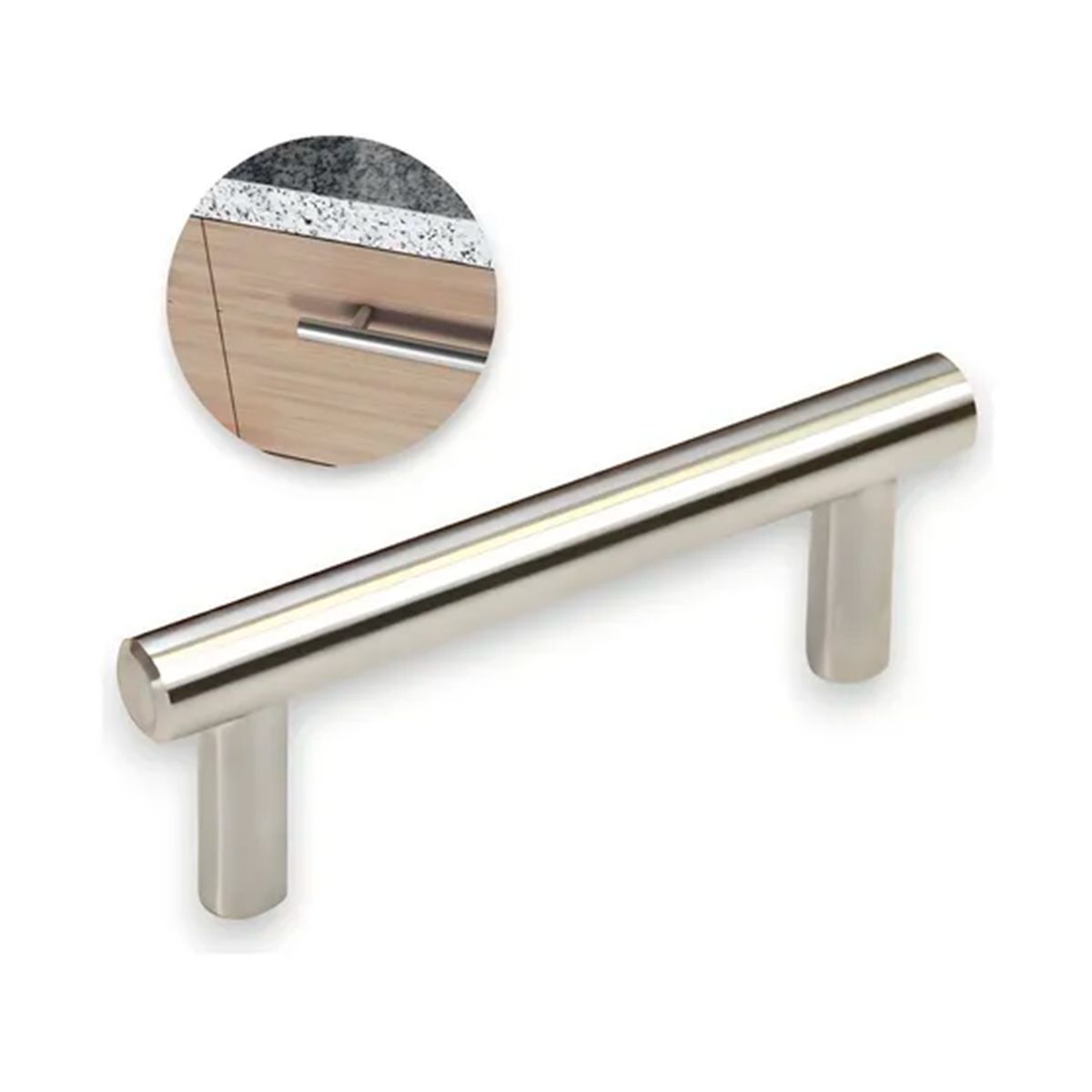 GENERICO - Tirador Manilla de Puertas 5 Unidades Acero Inoxidable 15cm