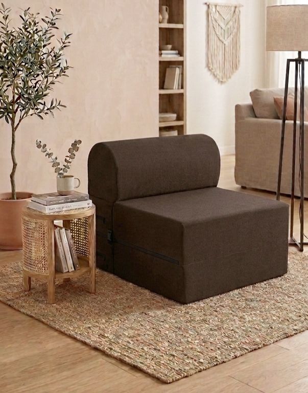 SOFA CAMA ESPUMA CHOCOLATE  190X75X18 FULL