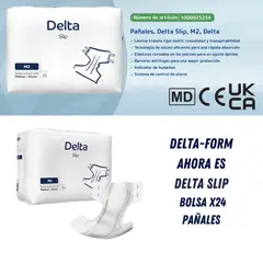 ABENA - Pañal Anatómico Delta Slip M2 Medium, 24 unidades