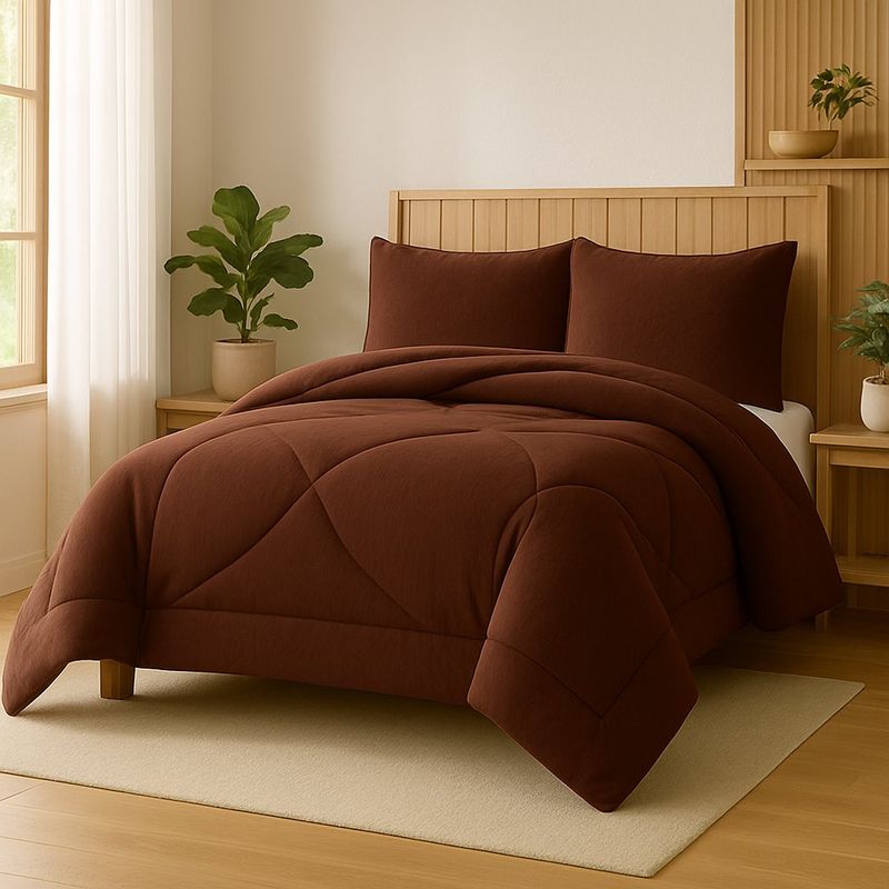 ANNGEBUT - Cobertor Sherpa 1.5 Plazas Café Reversible con Chiporro – AnnGebut