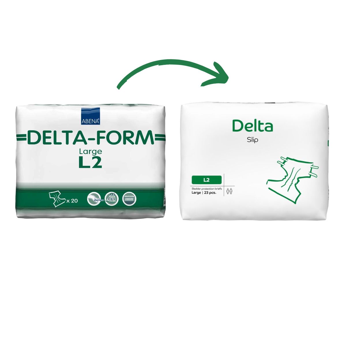 ABENA - Pañal para Adultos Anatómico Abena Delta Slip L3. 22 Unid