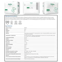 ABENA - Pañal para Adultos Anatómico Delta Slip L3. 22 Unid