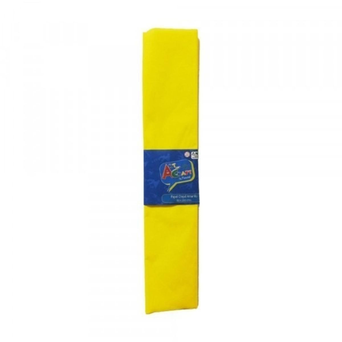 ART AND CRAFT - Papel Crepe 10 Pliegos De 50x200 Cm Art & Craft - Amarillo
