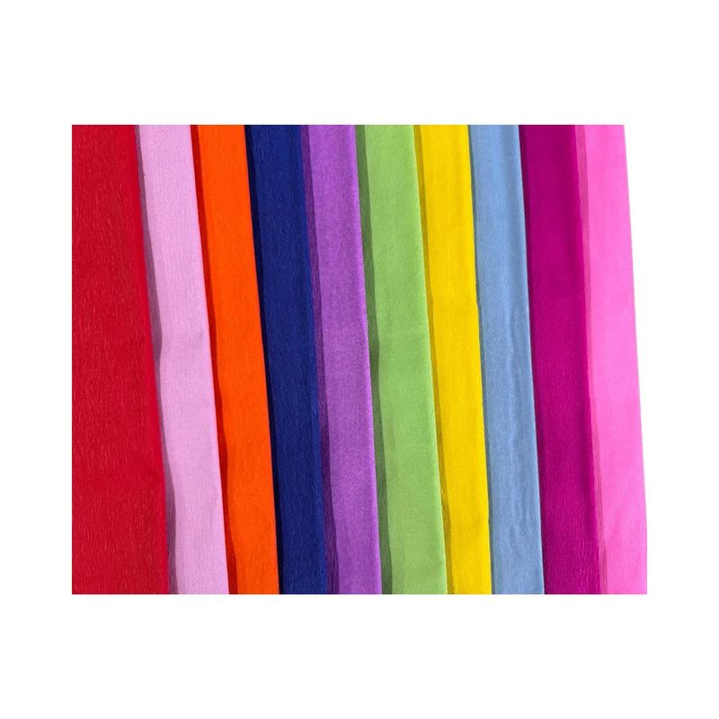 ART AND CRAFT - Papel Crepe 10 Pliegos De 50x200 Cm Art & Craft - Multicolor