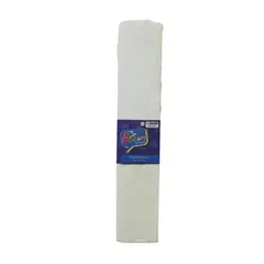 ART AND CRAFT - Papel Crepe 10 Pliegos De 50x200 Cm Art & Craft - Blanco
