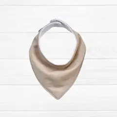 OLIVER & CLARA - Babero bandana lino beige
