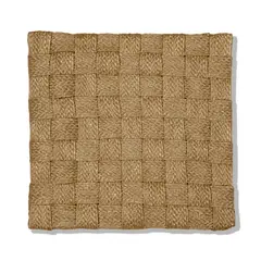 VADELL - Funda de cojín premium beige con tejido de cuadros entrelazados