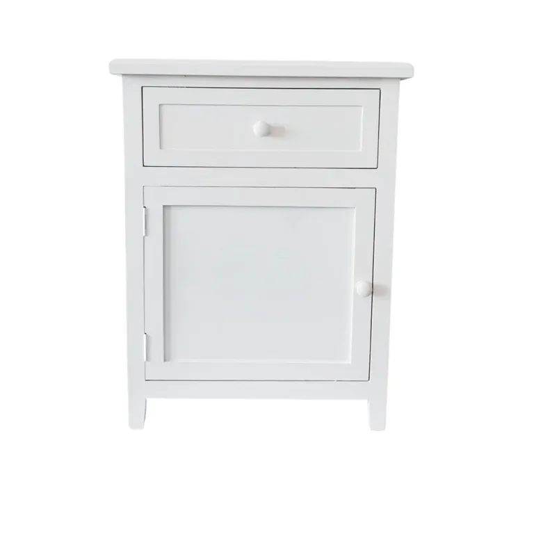 VELADOR DORMITORIO RECCO CAJON PUERTA IZQUIERDO BLANCO