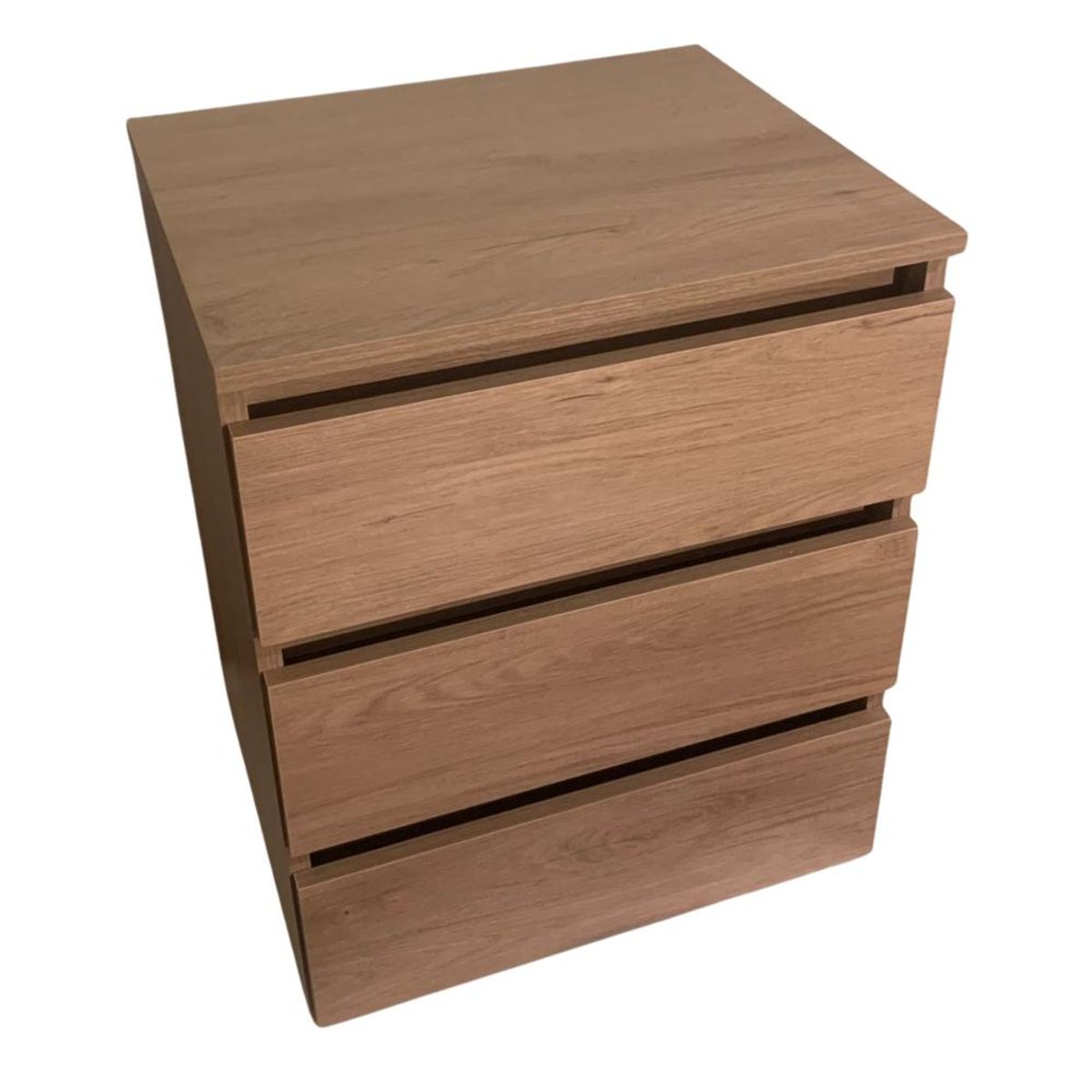 ITAHOME - VELADOR DORMITORIO CALVARI 3 CAJONES MADERA