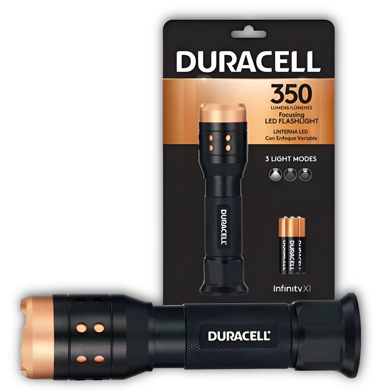 DURACELL - Linterna Duracell Focusing Infinity X1 de 350 Lumenes LED