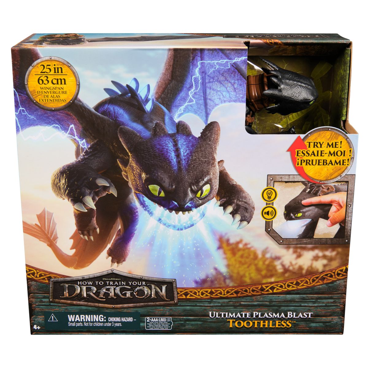 DRAGONS - Chimuelo Plasma Luces Y Sonido Como Entrenar A Tu Dragon