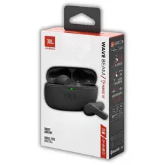 JBL - Audífonos WAVE BEAM Touch Perfect Fit Black TWS 32Hrs