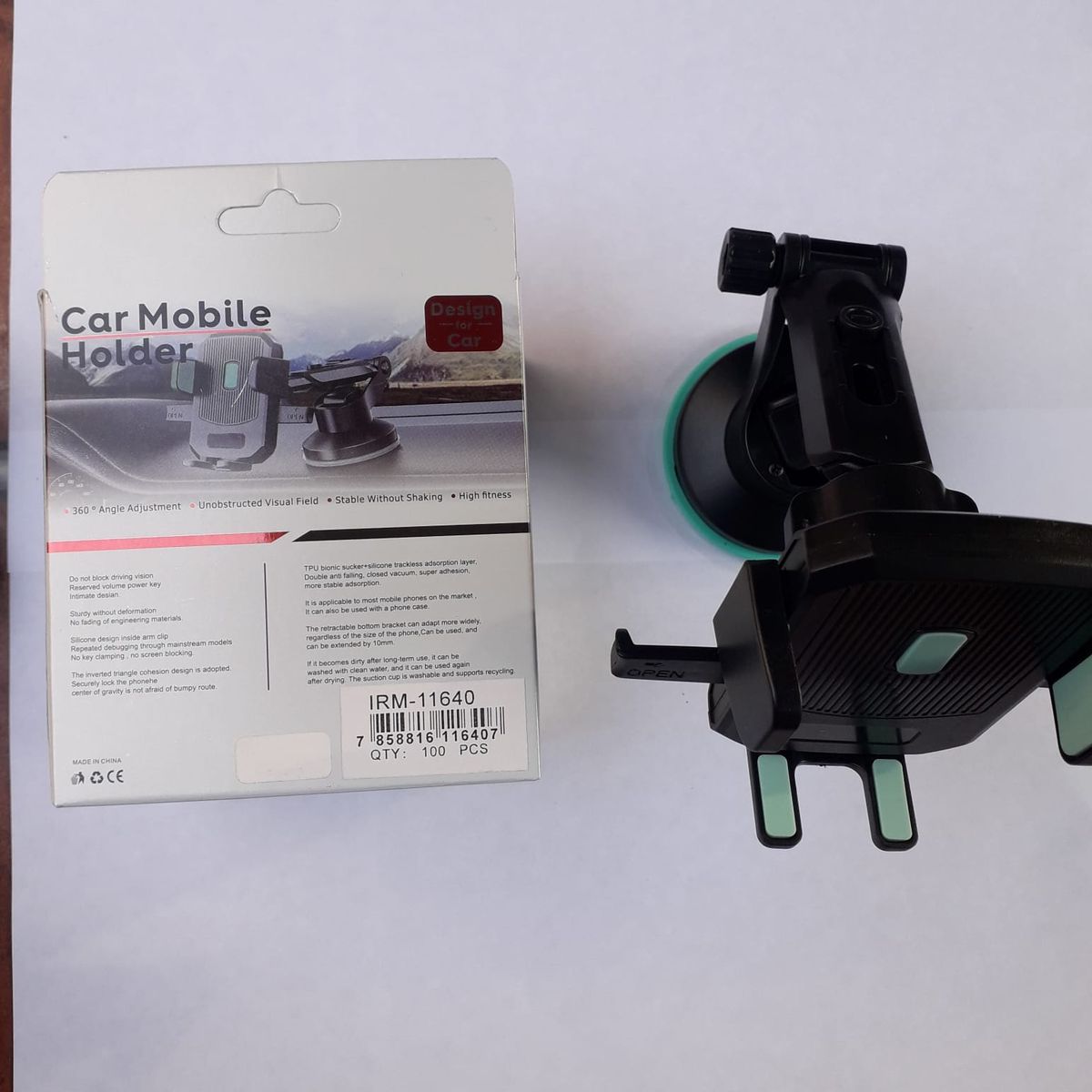 GENERICO - Soporte Base Para Celular Automovil M3 Tablero Vidrio Ventosa