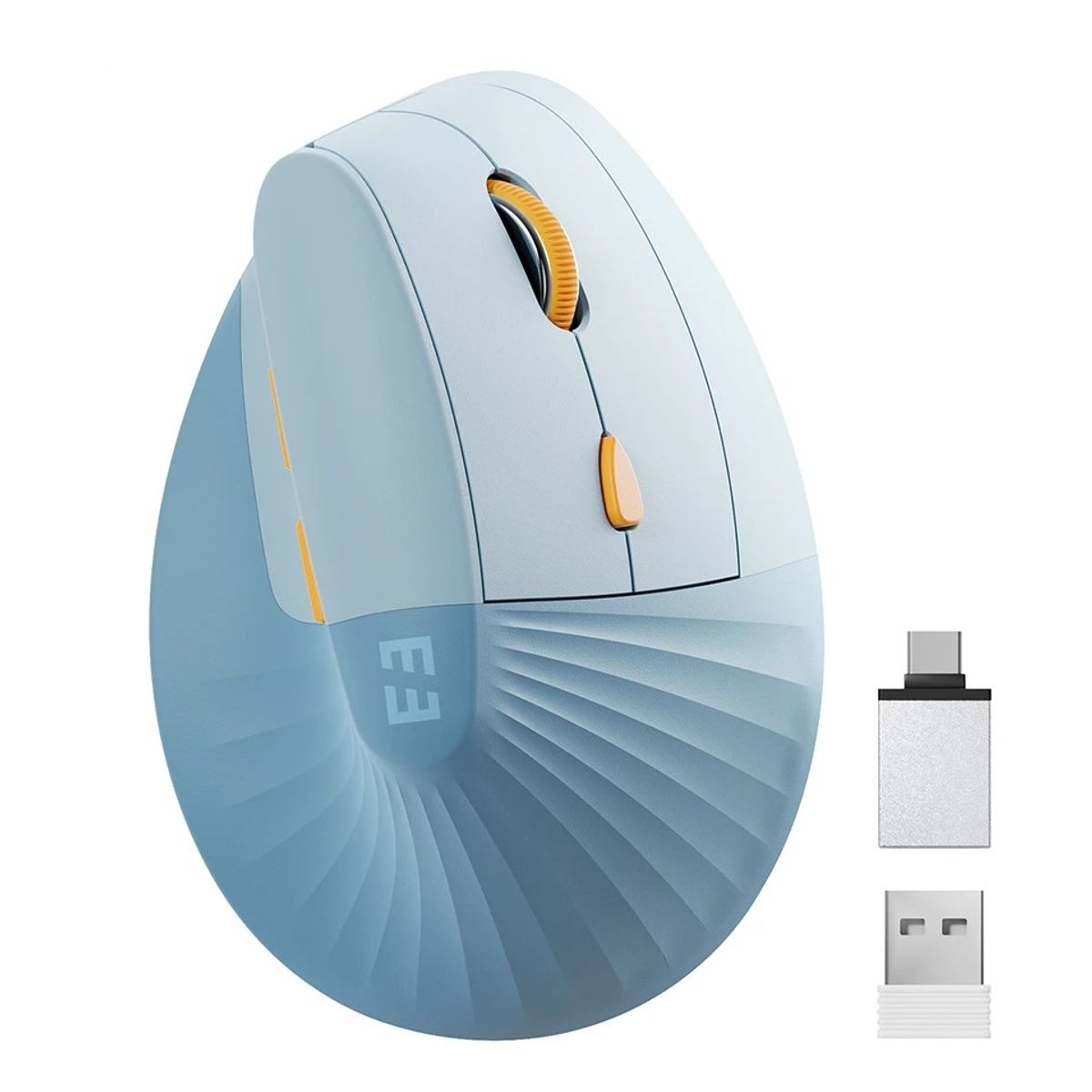 GENERICO - Mouse Ergonómico Recargable Seenda MBD7 Azul